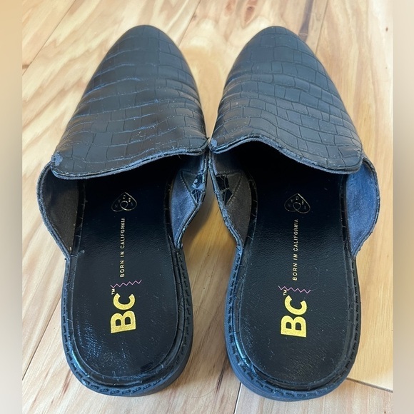 2 for $10 | BC Footwear Women's Look at Me Mule Slip-on Black Croco Print Size 7 - Picture 6 of 10